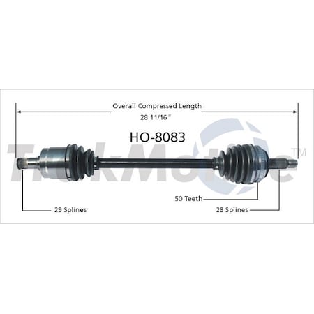 Surtrack Axle Cv Axle Shaft, Ho-8083 HO-8083